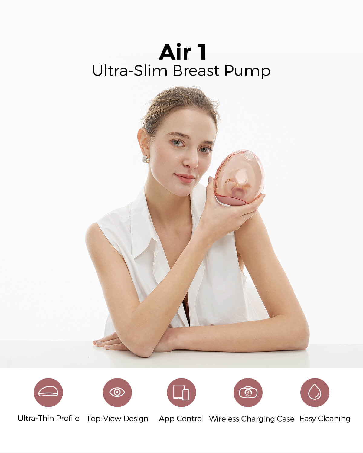 Momcozy Breast Pump Air 1 + 120 Breastmilk Storage Bags