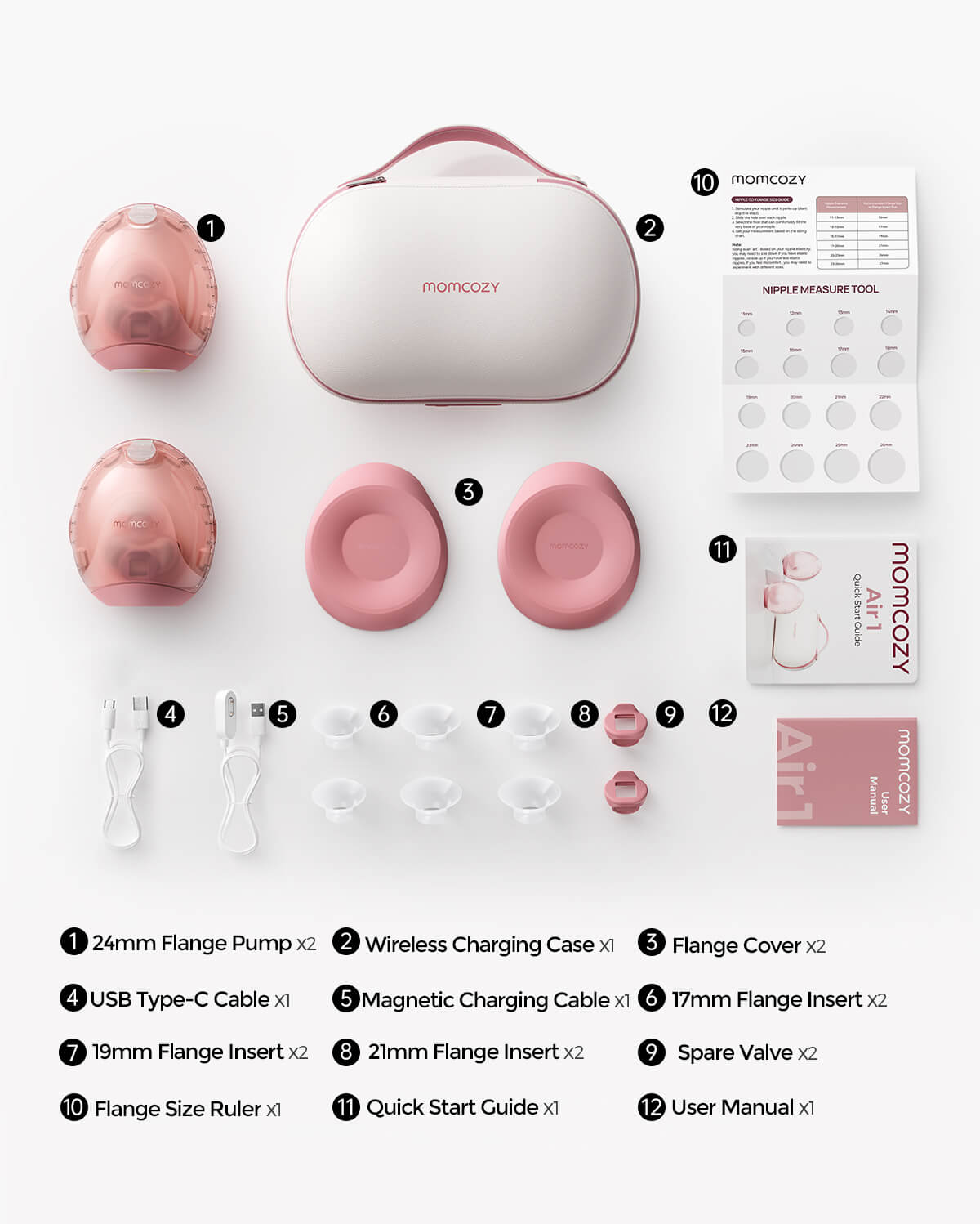 Momcozy Breast Pump Air 1 + 120 Breastmilk Storage Bags