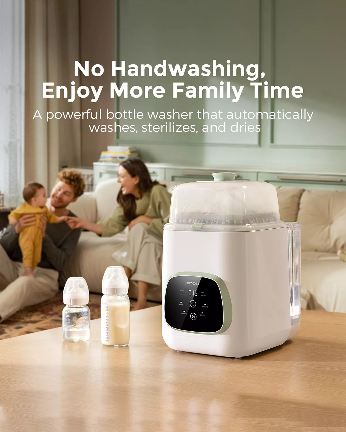 Pump & Clean Bundle: M9 Hands-free Breast Pump and KleanPal Pro Baby Bottle Washer