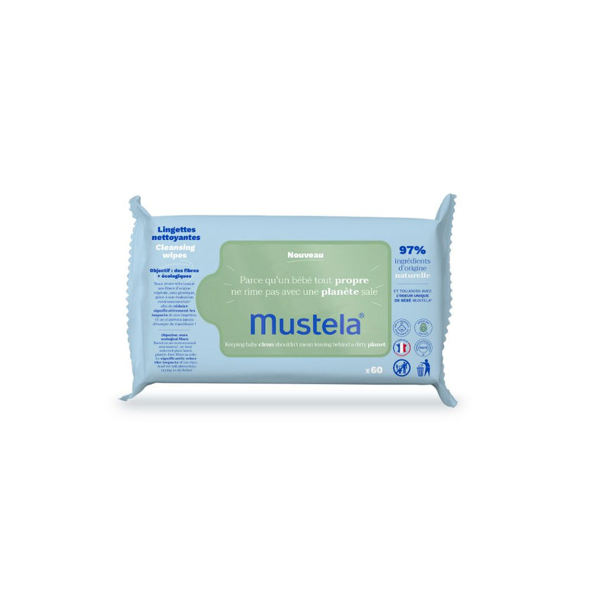 Mustela Cleansing Wipes – 60pcs
