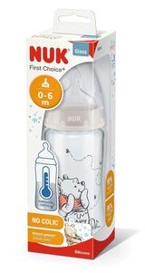 NUK First Choice+ Anti-Colic Baby Bottle – Winnie the Pooh, 300ml