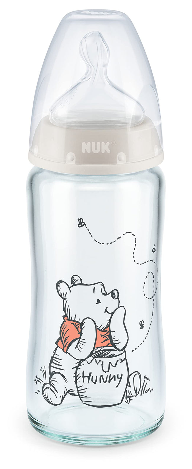 NUK First Choice+ Anti-Colic Baby Bottle – Winnie the Pooh, 300ml Main Image