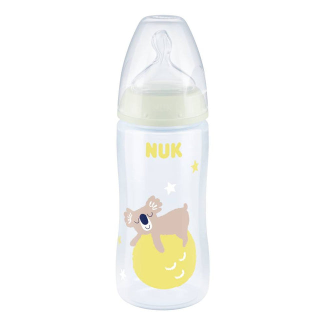 NUK First Choice+ Night Baby Bottle with Temperature Control – 300ml Hover Image