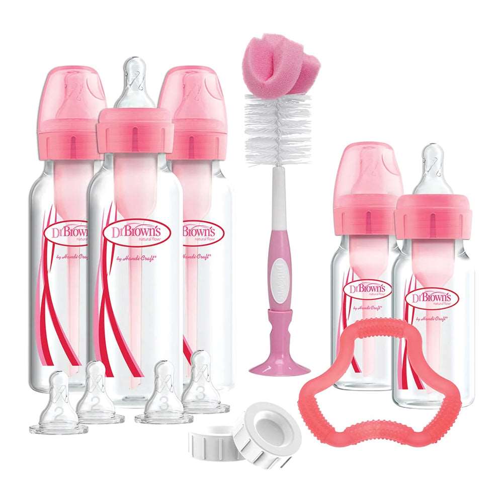 Dr. Brown's Natural Flow PP Plastic Options Plus Narrow Bottle Gift Set