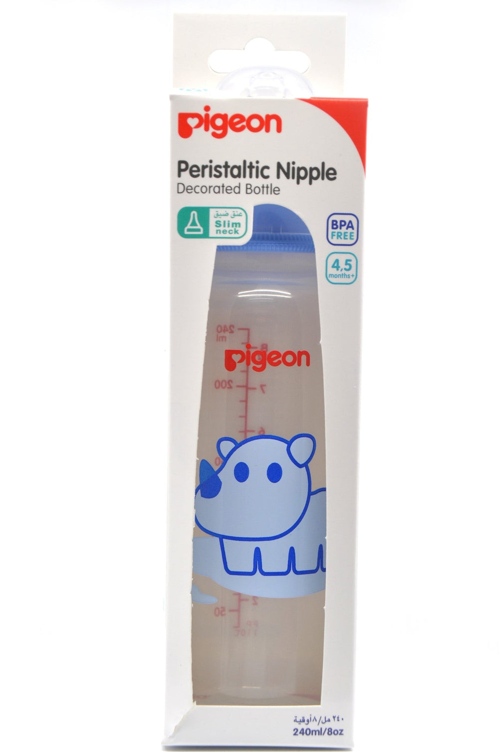 Pigeon Peristaltic Nipple Decorated Bottle