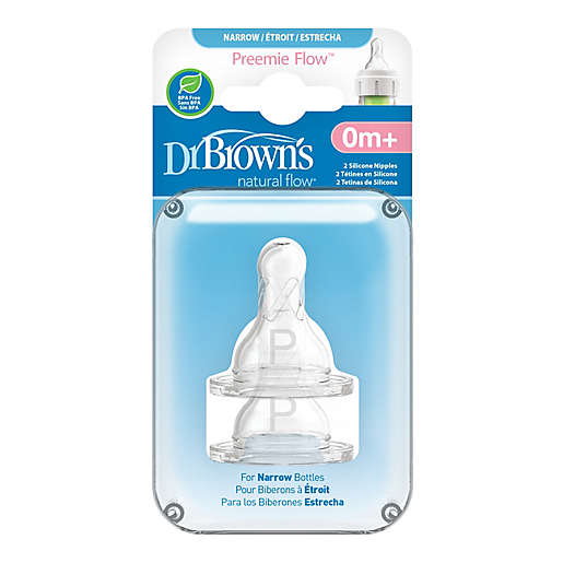 Dr. Brown's Natural Flow Preemie Narrow Nipple (0M+}