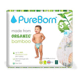 Pure Born Organic Bamboo Diapers #5 22's
