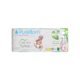 Pure Born Organic Bamboo Baby Diapers No NB 34