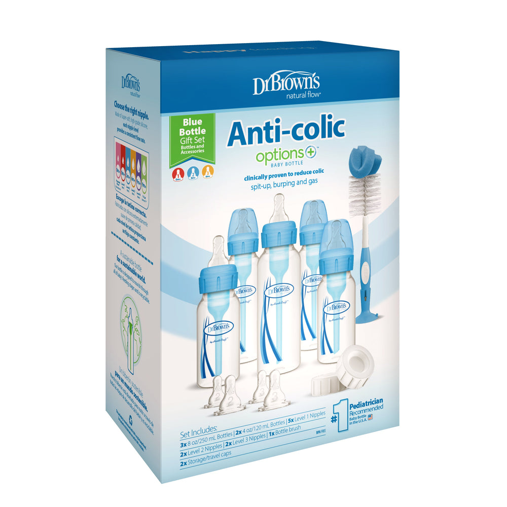 Dr. Brown's Natural Flow PP Plastic Options Plus Narrow Bottle Gift Set