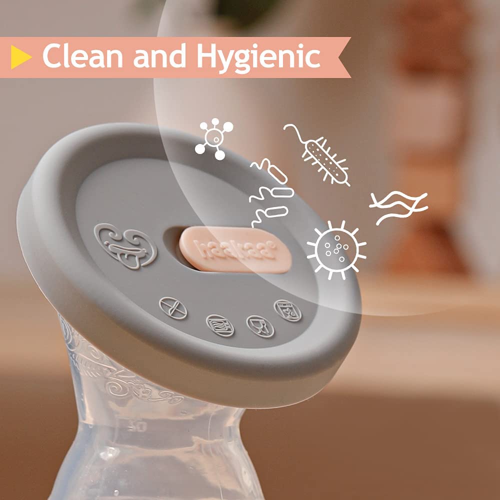 Haakaa Gen. 2 Silicone Breast Pump with Suction Base & Leak Proof Silicone Cap