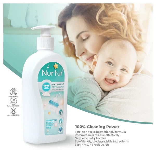 Nurtur Organic Baby Bottle & Accessories Liquid Cleanser Alcohol-Free 500 ml