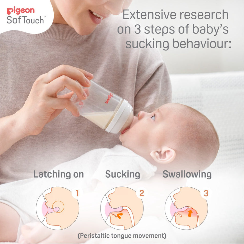 Pigeon SofTouch™ Peristaltic Plus Wide Neck Nipple