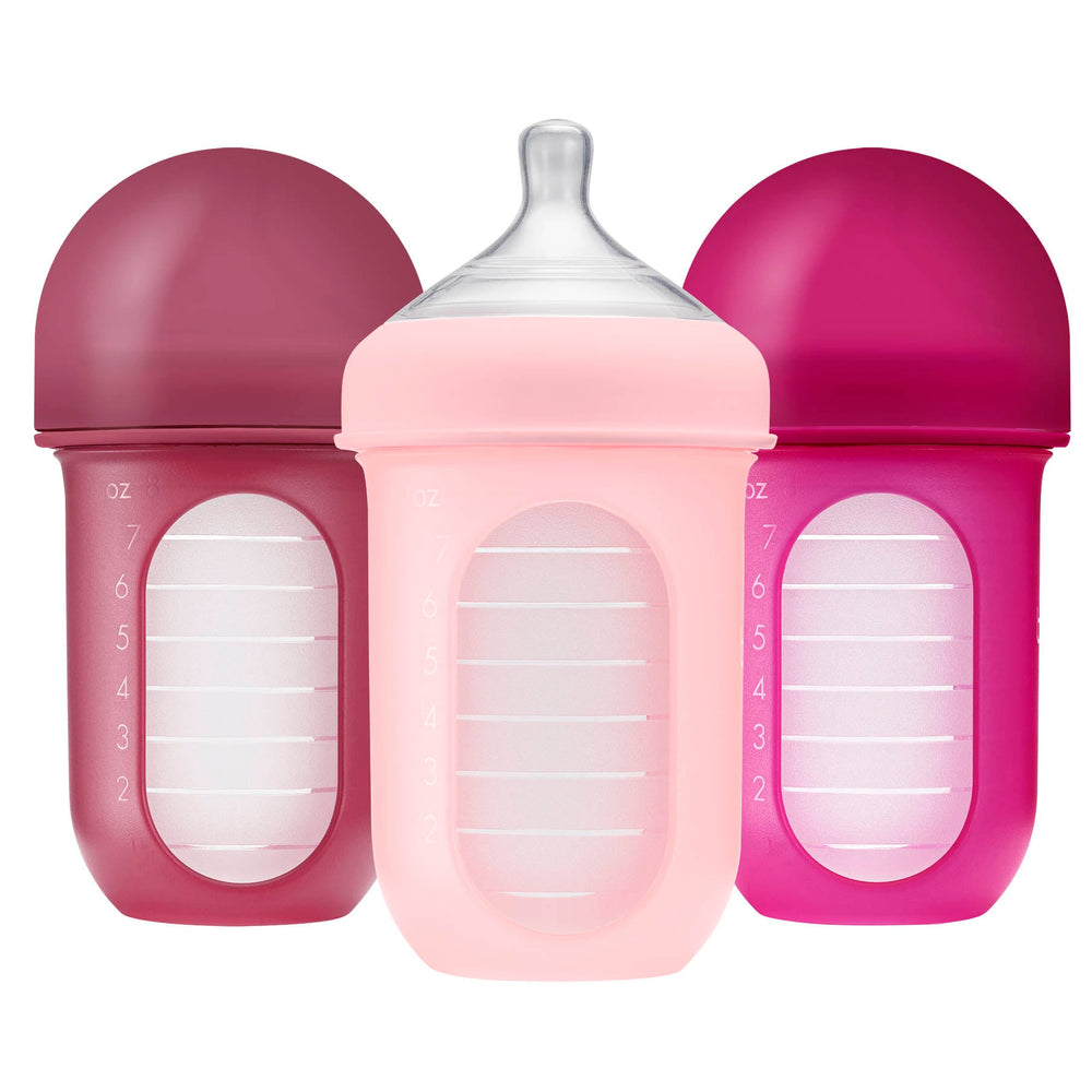 Tomy Boon Nursh Silicone Pouch Bottle 8oz – 3 Pack