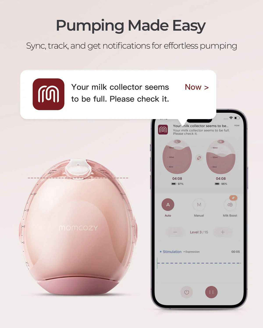 Momcozy Air 1 Ultra Slim Breast Pump