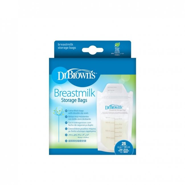Dr. Brown's Breastmilk Storage Bag 180ml Hover Image