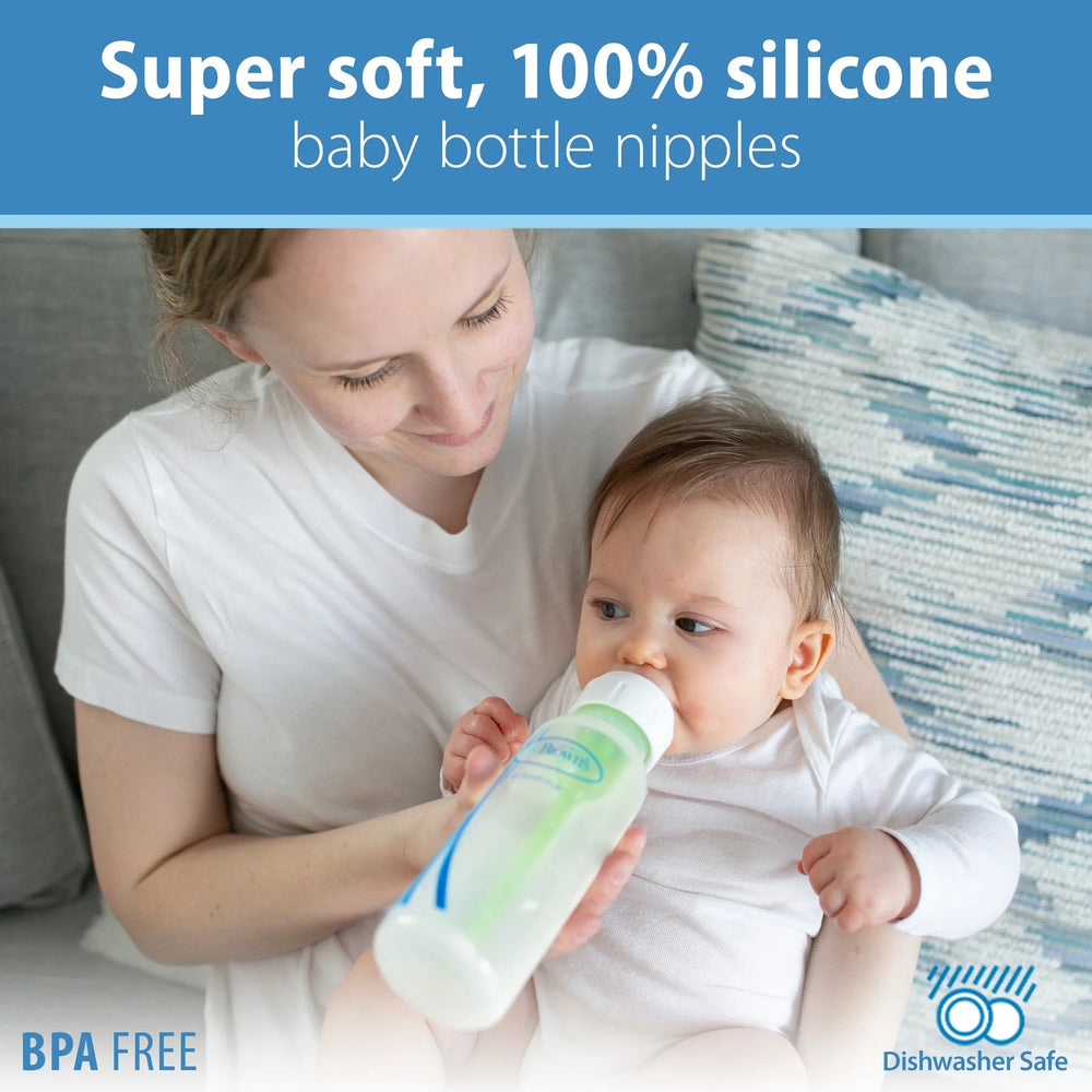 Dr. Brown's Y-Cut Silicone Narrow Nipple, 2-Pack (9M+)
