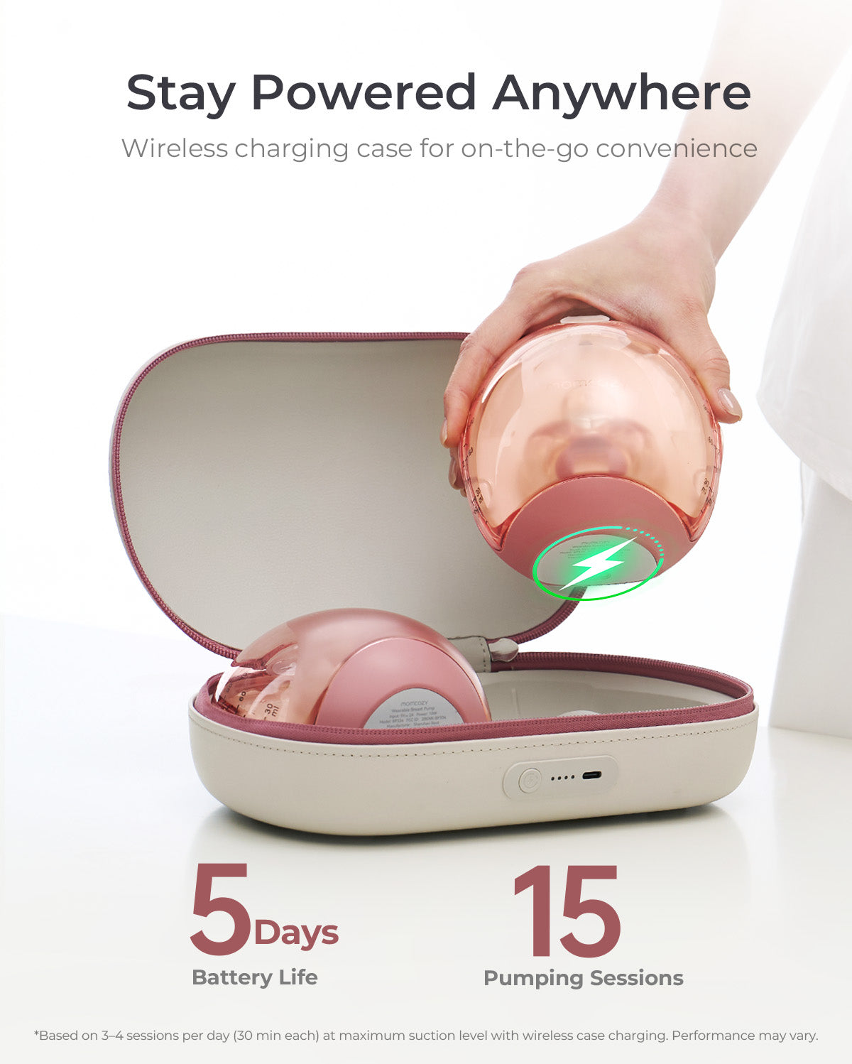 Momcozy Breast Pump Air 1 + 120 Breastmilk Storage Bags