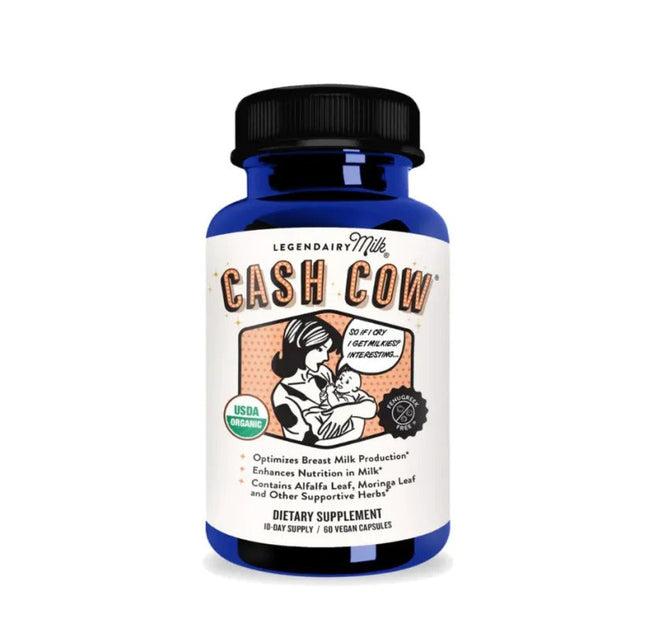 Legendairy Milk – Cash Cow® | 60 Vegan Capsules – Organic Lactation Support Hover Image