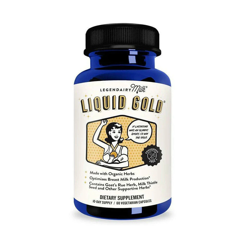 Legendairy Milk – Liquid Gold® | 60 Vegan Capsules – Herbal Support for Breast Milk Supply