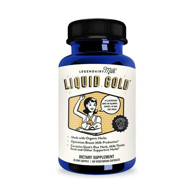 Legendairy Milk – Liquid Gold® | 60 Vegan Capsules – Herbal Support for Breast Milk Supply Hover Image