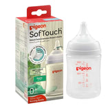 Pigeon Softouch Wide Neck Plastic Anti-Colic Nursing Bottle 0m+ 160ml