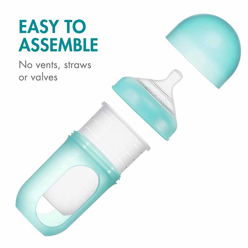 Tomy Boon Nursh Silicone Pouch Bottle 8oz – 3 Pack