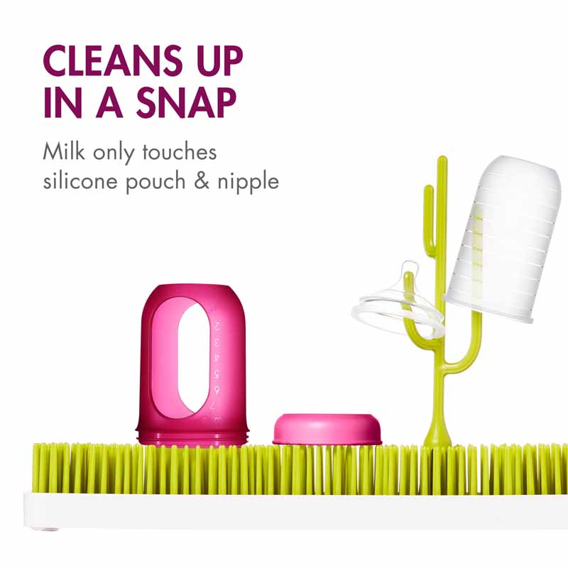 Tomy Boon Nursh Silicone Pouch Bottle 8oz – 3 Pack