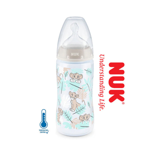 NUK First Choice+ Anti-Colic Baby Bottle – Lion King Edition – 300ml Hover Image
